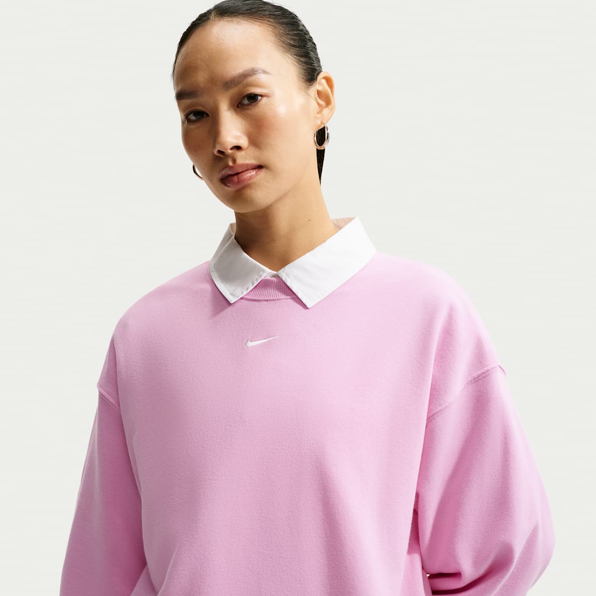 Nike Studio Fleece Lightweight Women's Oversized Crew-Neck Sweatshirt