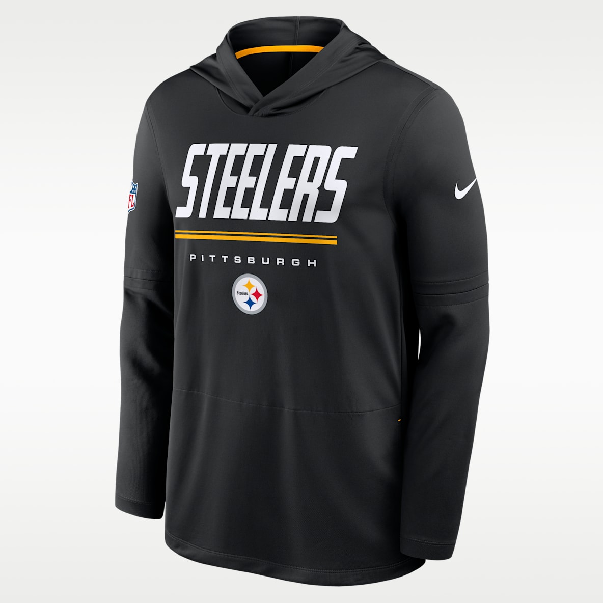 Pittsburgh Steelers Sideline Men's Nike Dri-FIT NFL Long-Sleeve Hooded Top