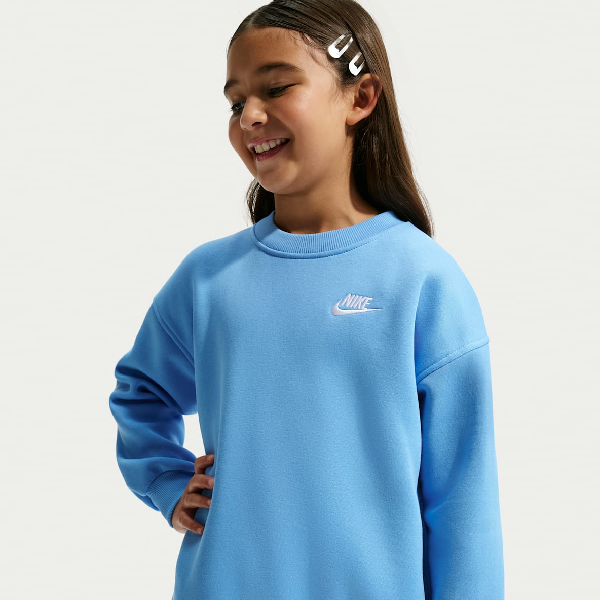 Nike Sportswear Club Fleece Sudadera oversized para niños talla grande