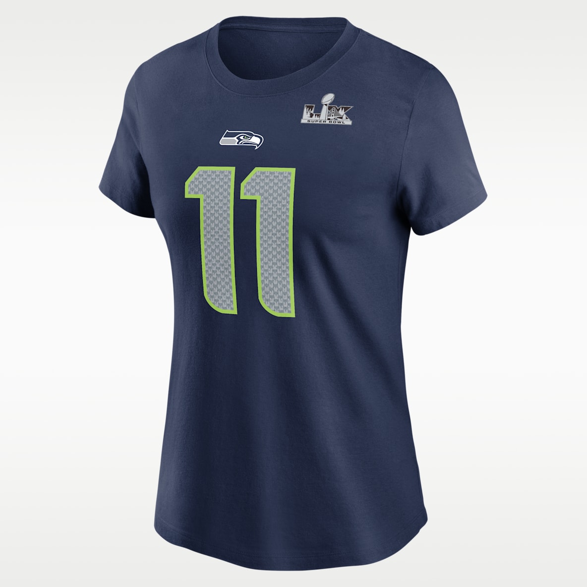 Jaxon Smith-Njigba Seattle Seahawks Super Bowl LX Champions Playera Nike de la NFL para mujer
