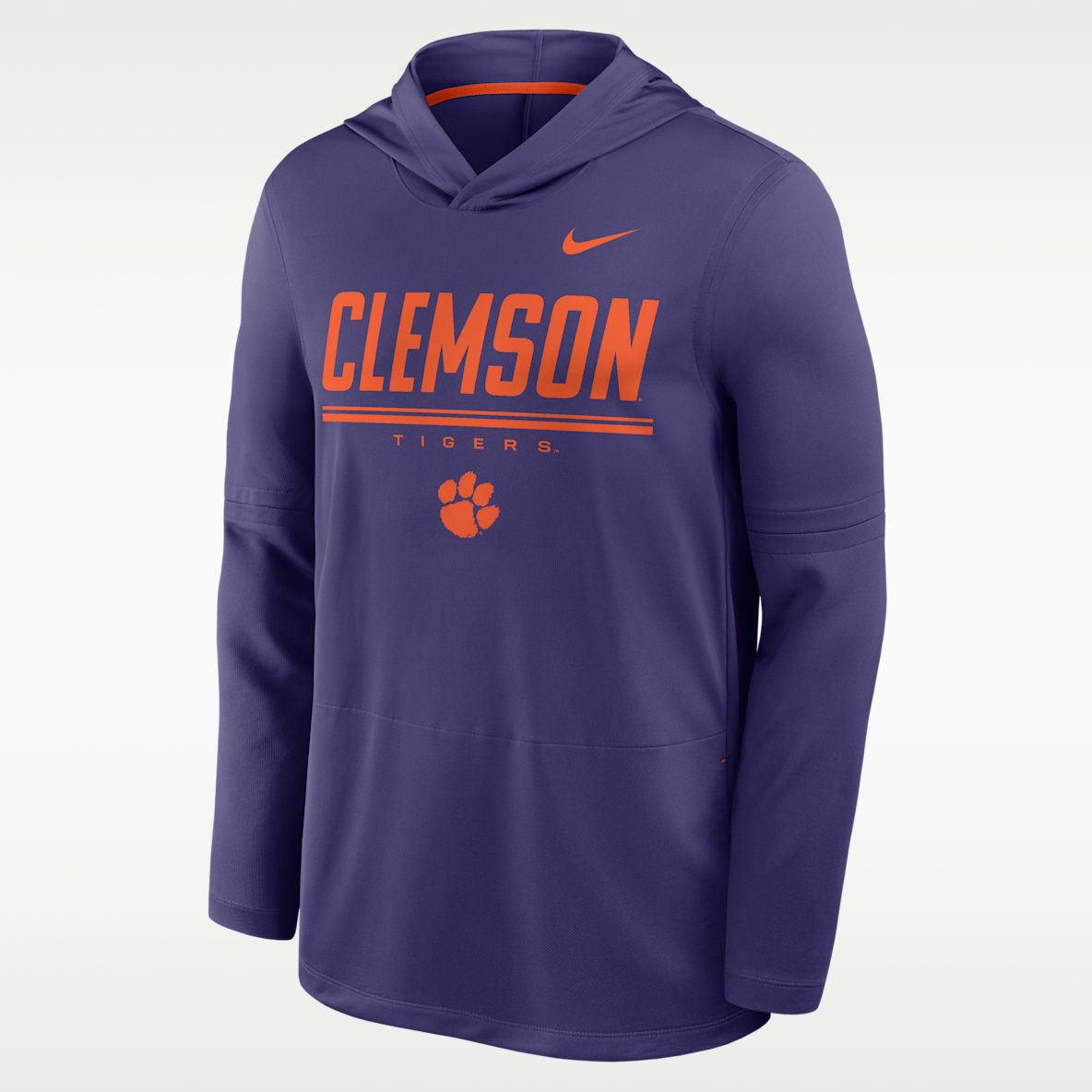 Clemson Sideline Men's Nike Dri-FIT College Long-Sleeve Hooded Top
