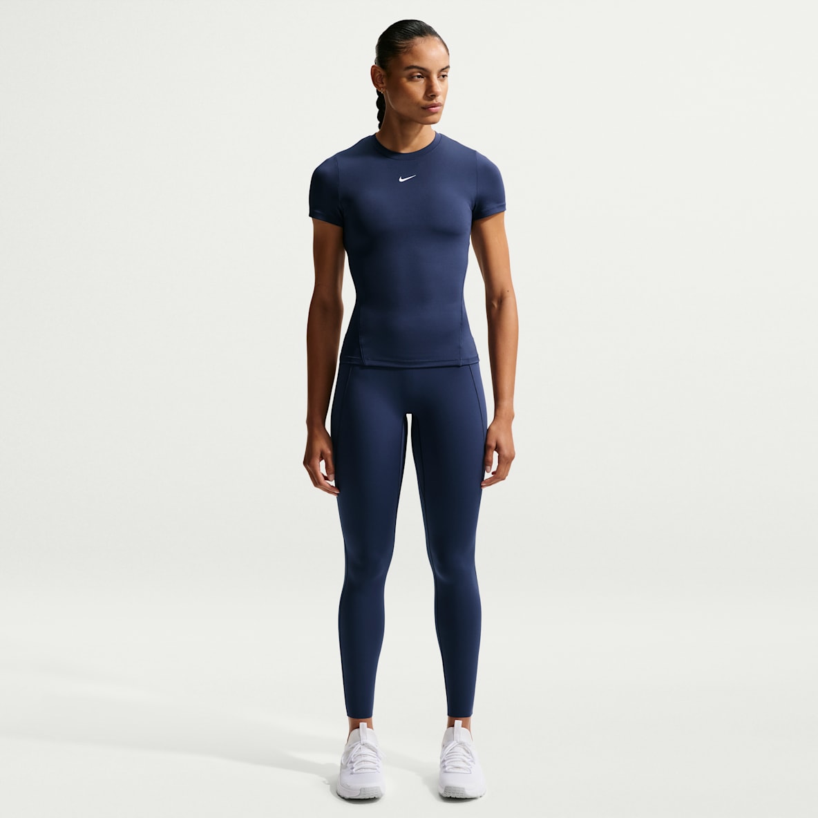 Nike Universa Leggings de cintura alta sin costura delantera de largo completo para mujer