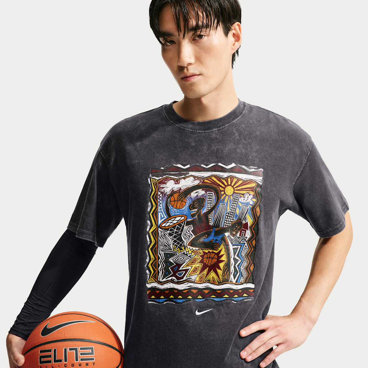 Nike Playera de básquetbol para hombre