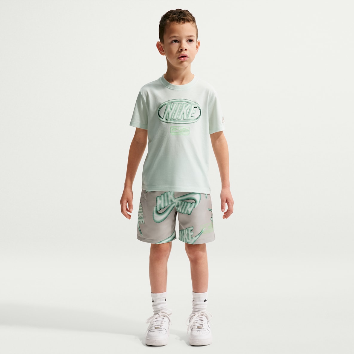 Nike Sportswear Club Little Kids' 2-Piece Floatie T-Shirt and Shorts Set