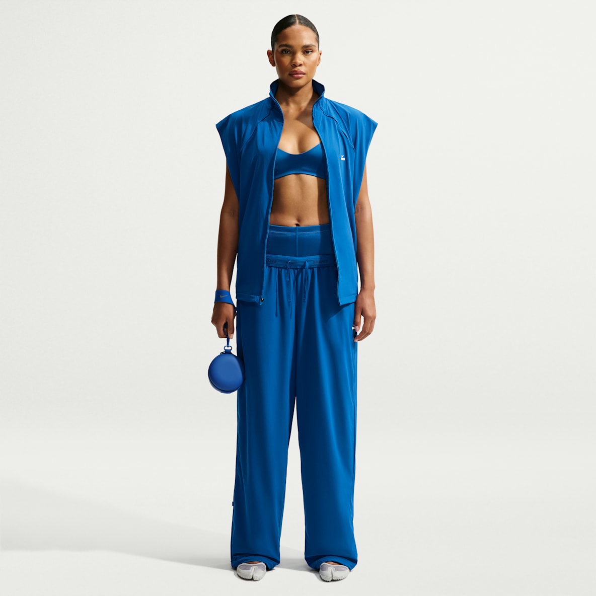 NikeSKIMS Stretch Nylon Pants oversized para mujer