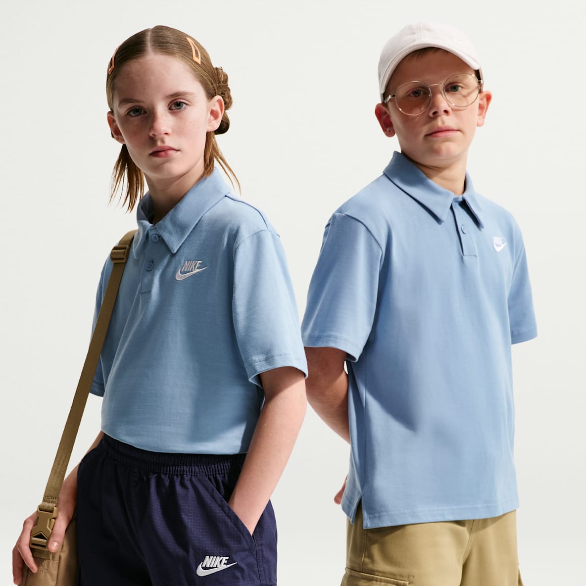 Nike Sportswear Club Big Kids' Knit Short-Sleeve Polo