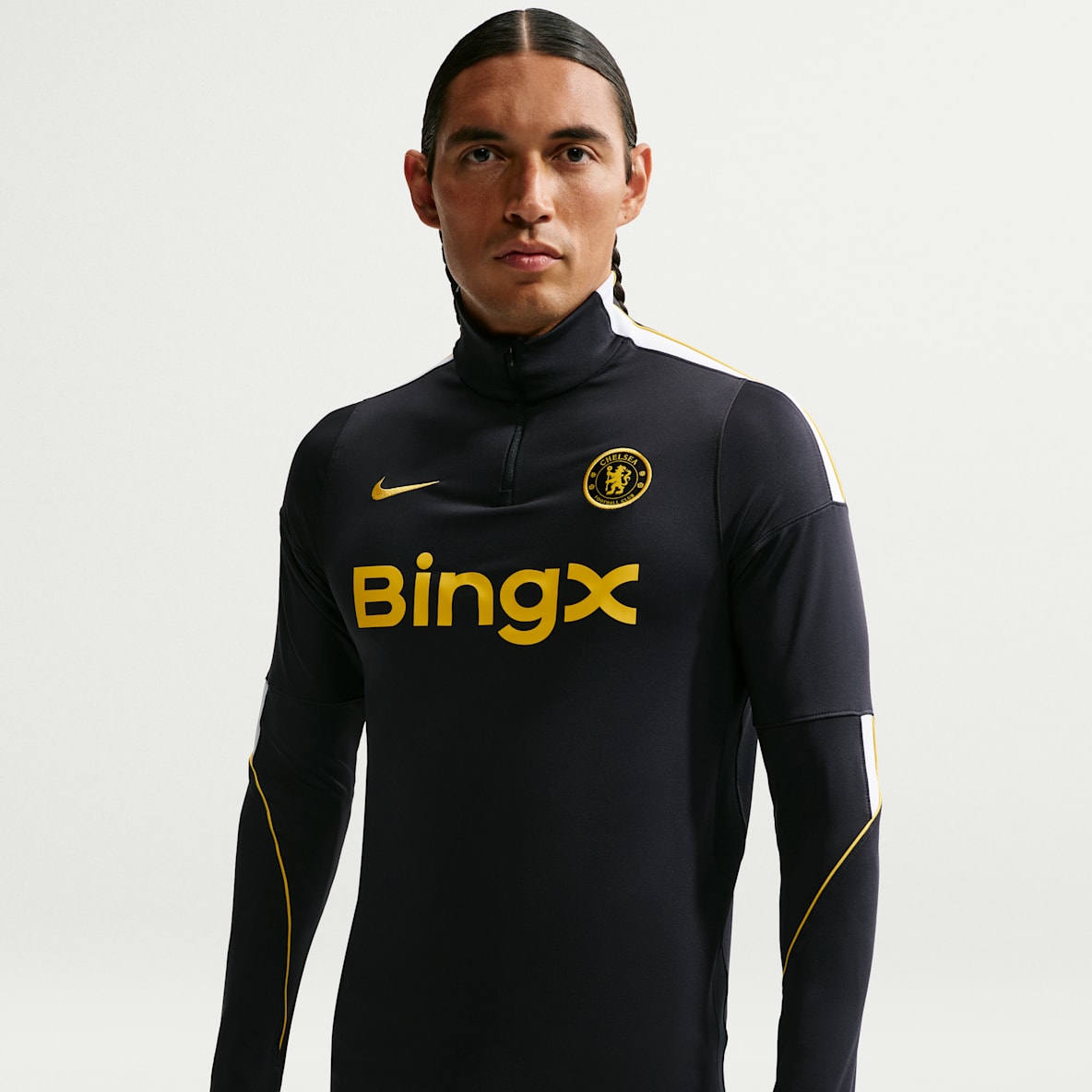 Chelsea FC Strike Nike Dri-FIT Örgü Erkek Futbol Antrenman Üstü