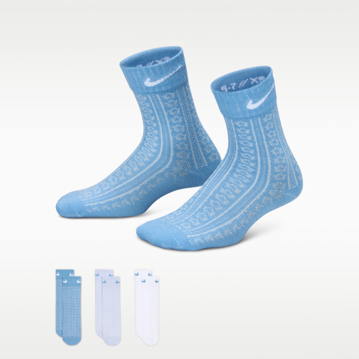 Nike Calcetines para niños Easy Breezy Pointelle (3 pares)