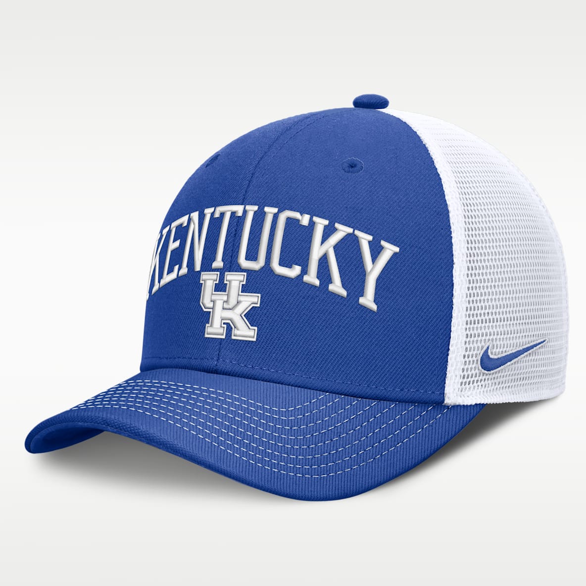 Kentucky Primetime Arched Men's Nike Dri-FIT College Trucker Adjustable Hat