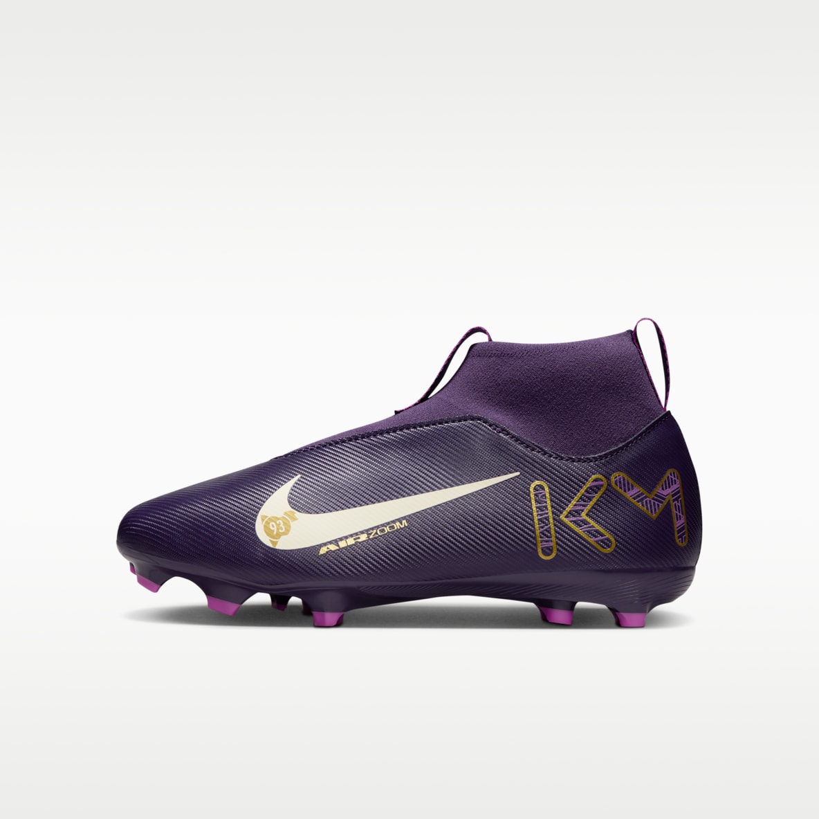 Nike Jr. Mercurial Superfly 10 Academy "Kylian Mbappé" Tacos de fútbol para terrenos múltiples de corte high para niños de preescolar y grandes
