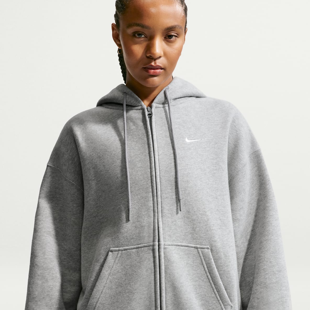 Nike Studio Fleece Medium Weight Women's Oversized Full-Zip Hoodie