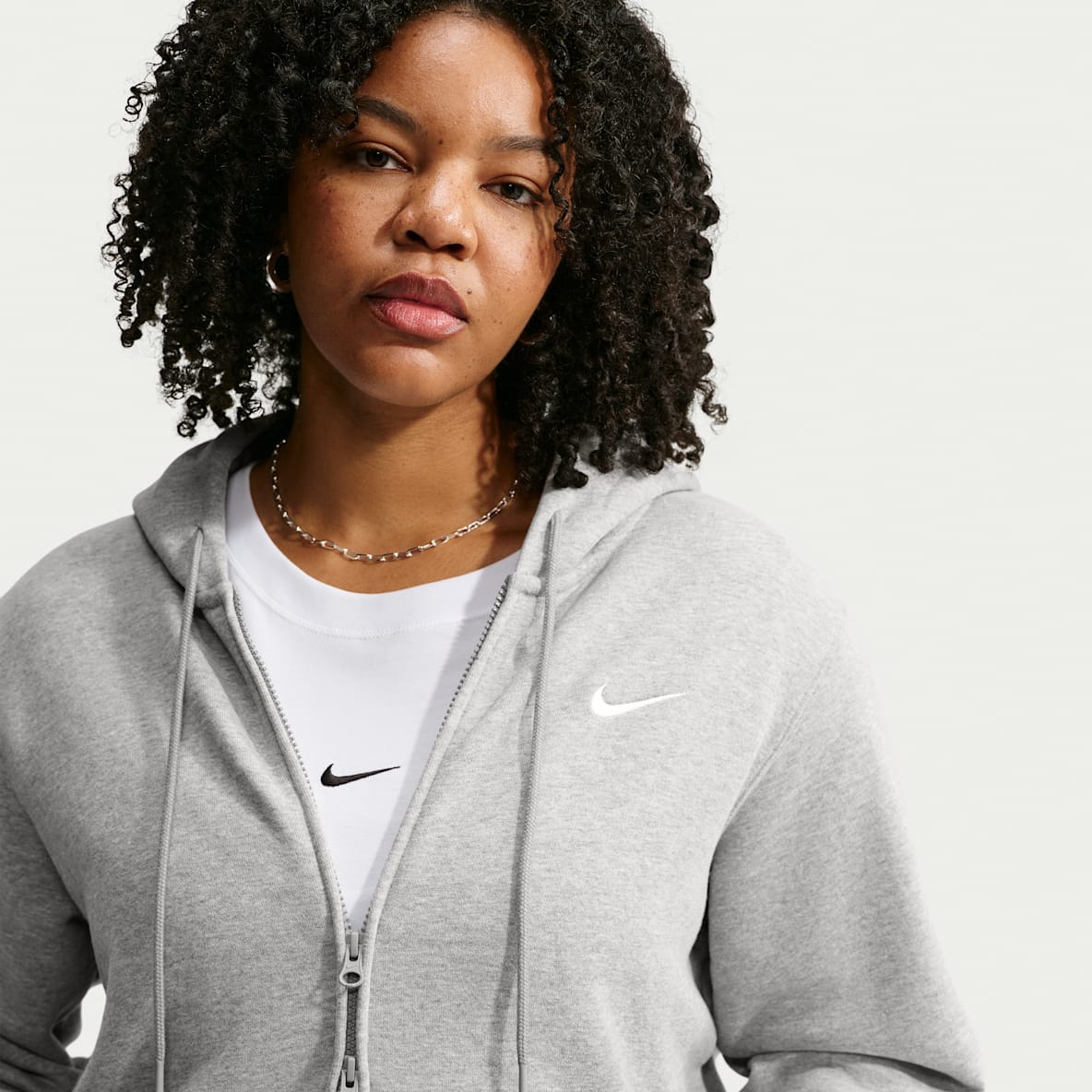 Nike Studio Fleece Medium Weight Women's Full-Zip Hoodie (Plus Size)