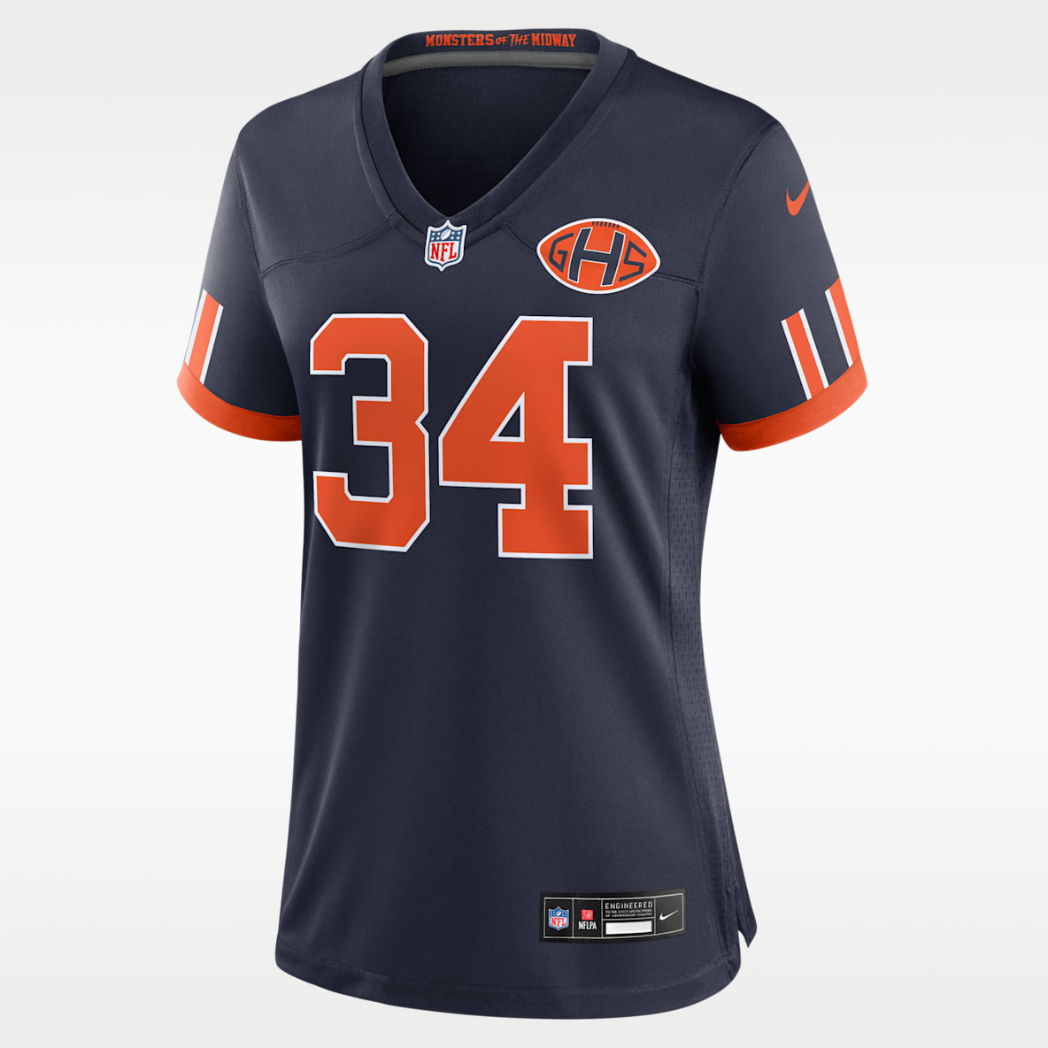 Walter Payton Chicago Bears Rivalries Collection Women's Nike NFL Game Jersey