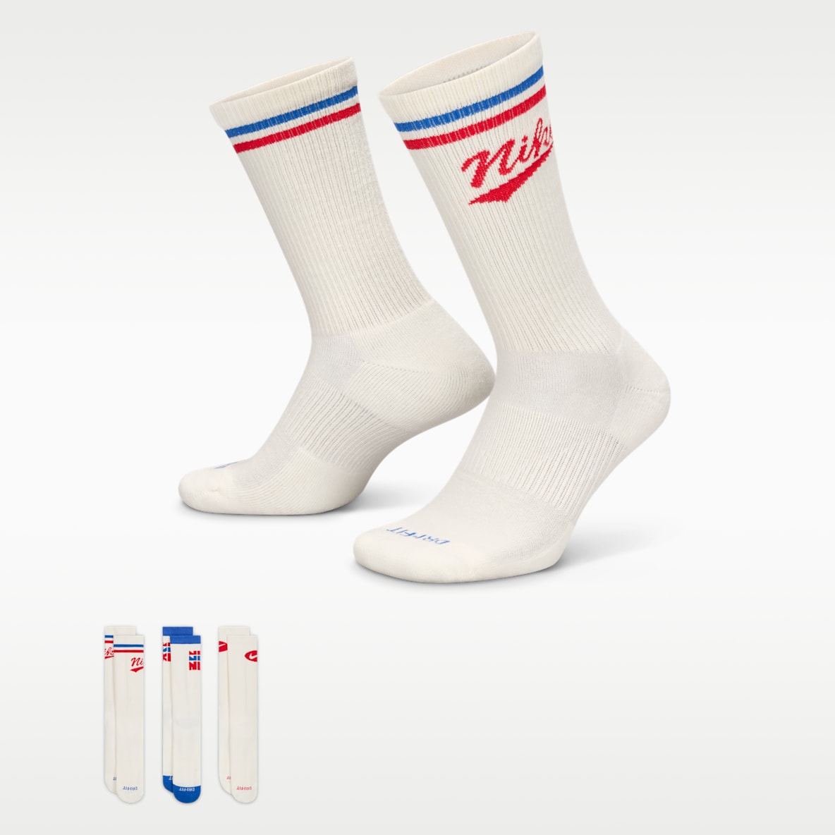 Nike Everyday Plus Strumpor Crew (3 par)