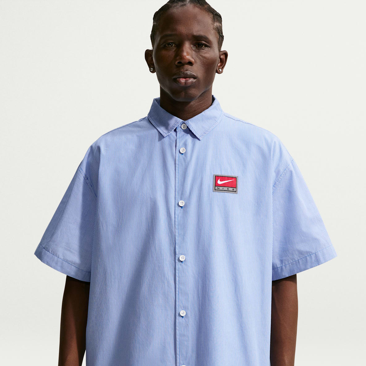 Nike Life Men's Short-Sleeve Button-Down Top