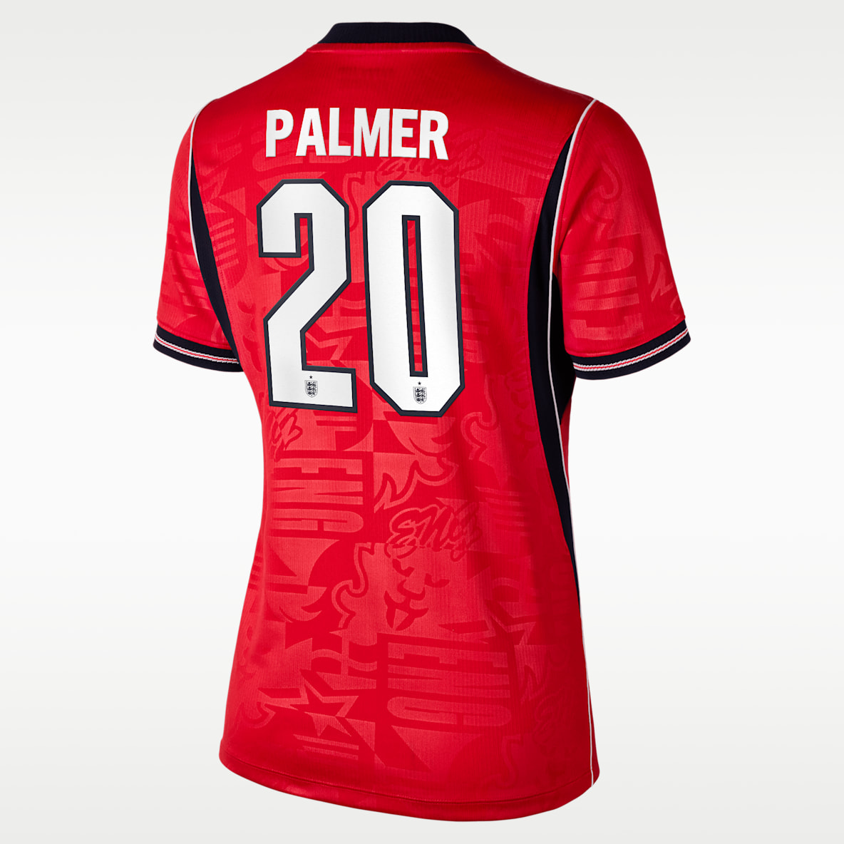 Cole Palmer England National Team 2026 Stadium Away Jersey de fútbol Nike Dri-FIT para mujer