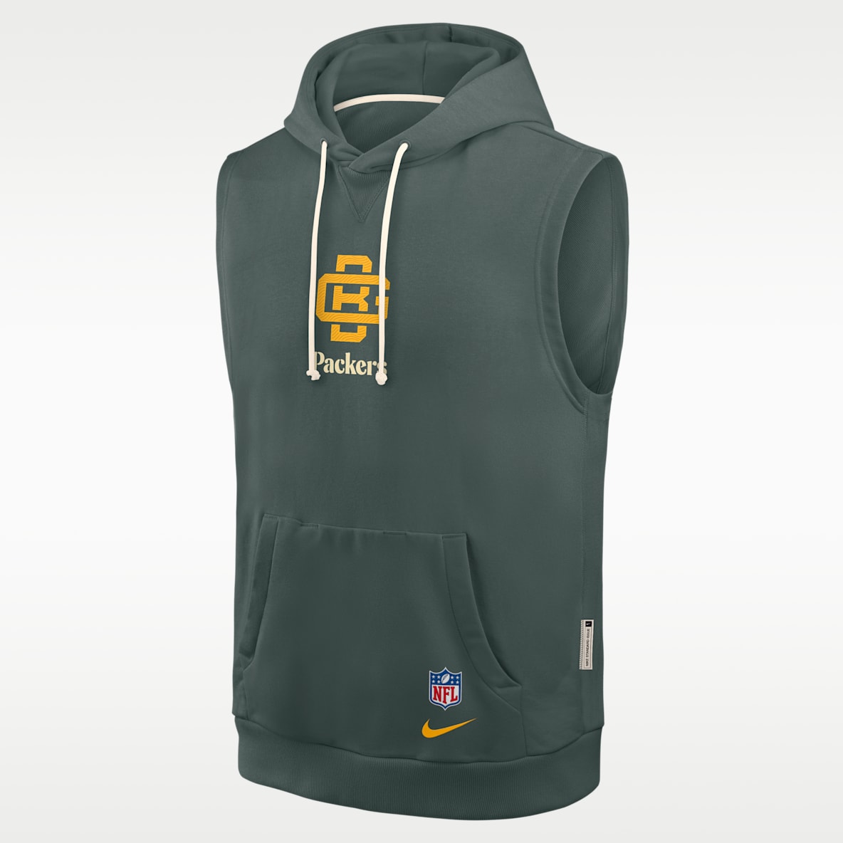 Green Bay Packers Rivalries Collection Sideline Men's Nike Dri-FIT NFL Sleeveless Pullover Hoodie