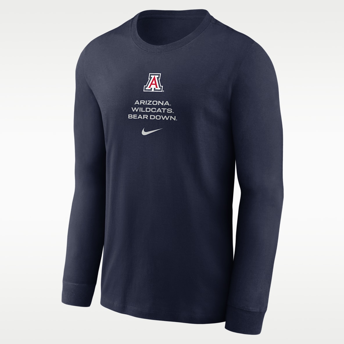 Arizona Sideline Playera de manga larga universitaria Nike Dri-FIT para hombre