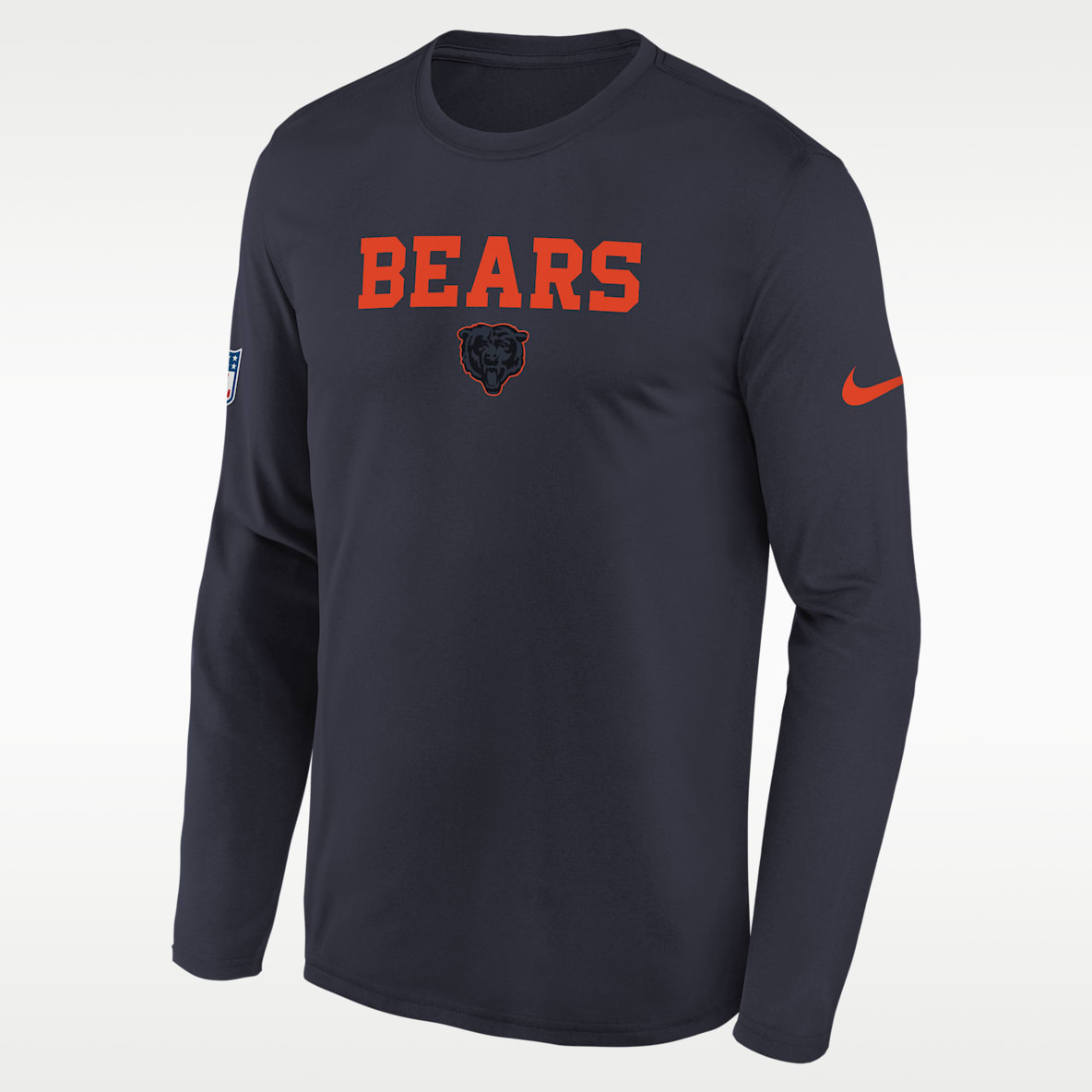 Chicago Bears Rivalries Collection Sideline Legend Big Kids' Nike Dri-FIT NFL Long-Sleeve T-Shirt