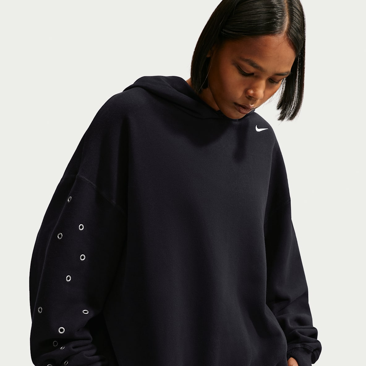 Nike Studio Fleece Medium Weight Sudadera con gorro sin cierre oversized para mujer