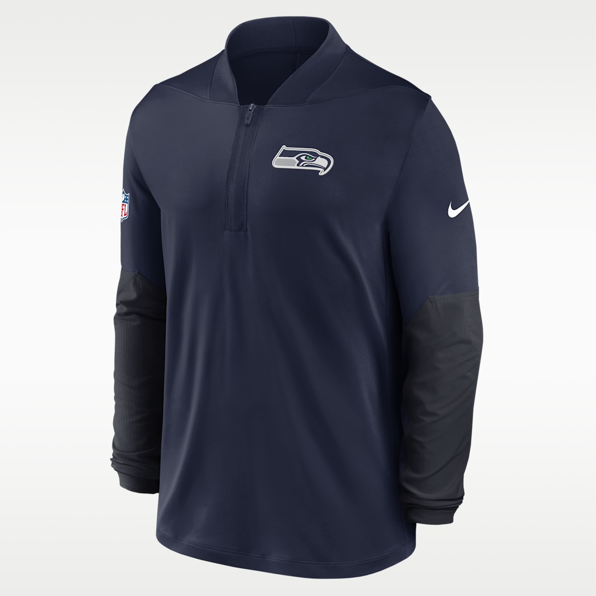 Seattle Seahawks Feel The Pressure Men's Nike Dri-FIT NFL 1/2-Zip Top