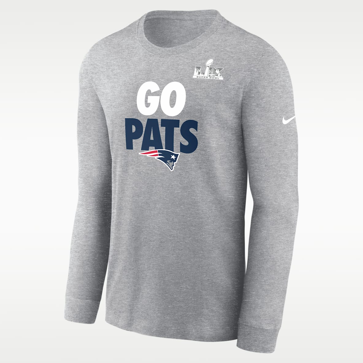 New England Patriots 2026 AFC Champions Fast As Fast Gets Men's Nike NFL Long-Sleeve T-Shirt