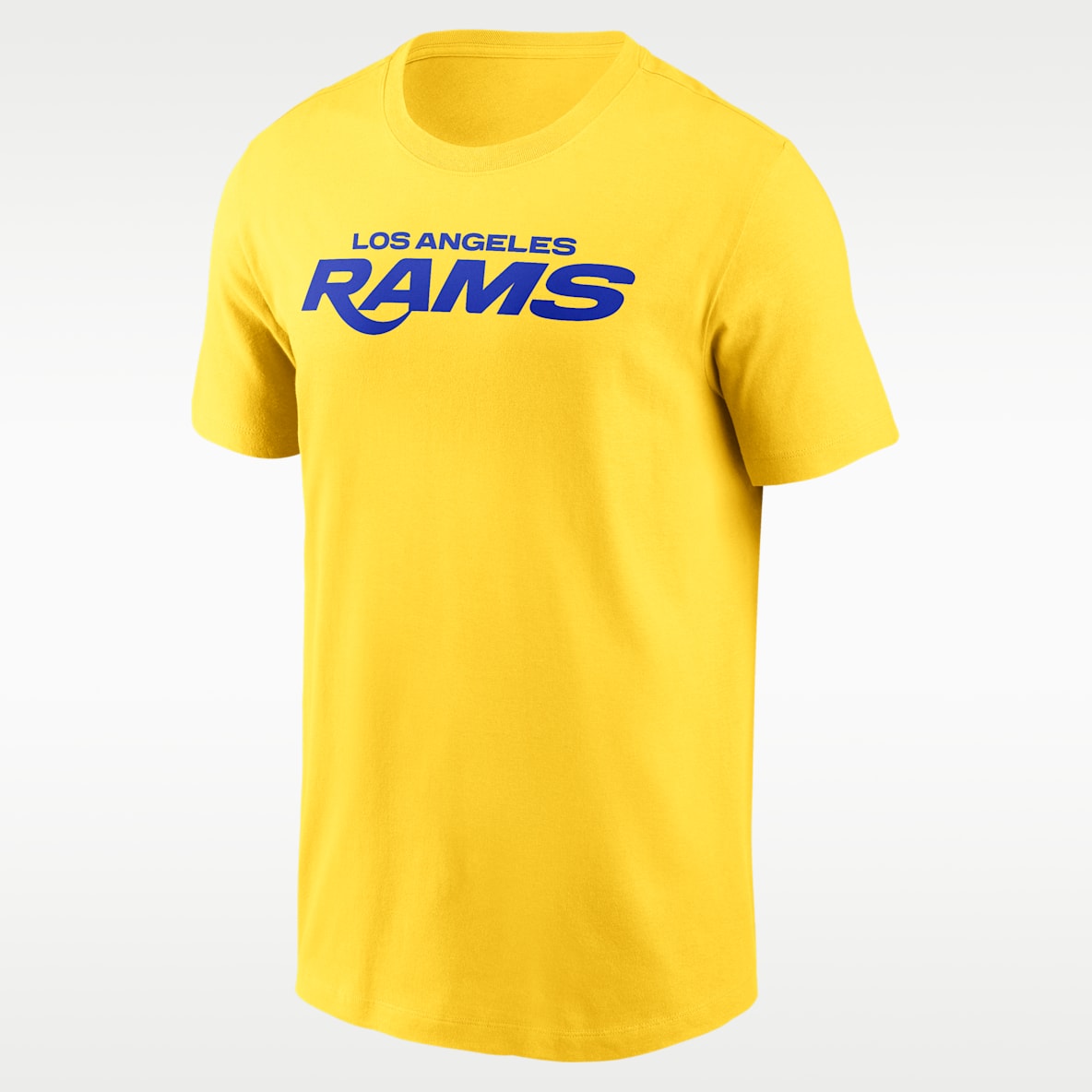 Los Angeles Rams Primetime Wordmark Essential Playera Nike de la NFL para hombre