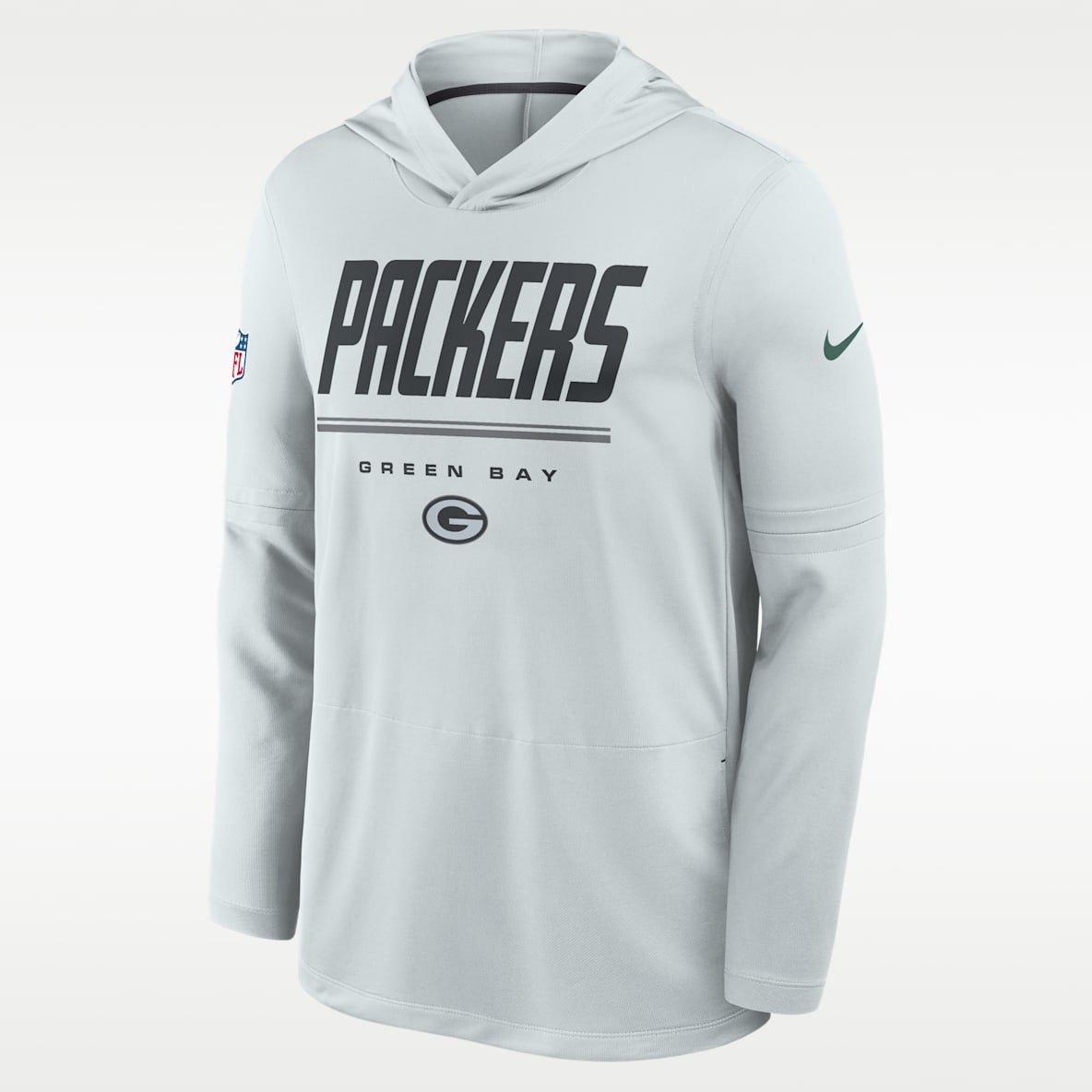 Green Bay Packers Sideline Men's Nike Dri-FIT NFL Long-Sleeve Hooded Top