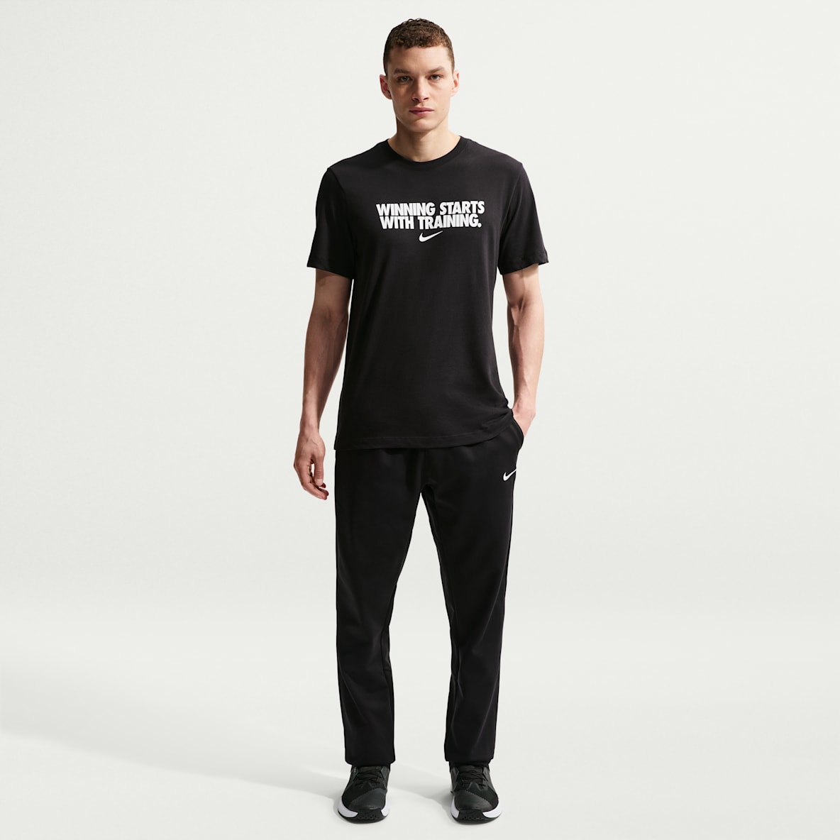 Nike Therma Men's Therma-FIT Open Hem Fitness Trousers