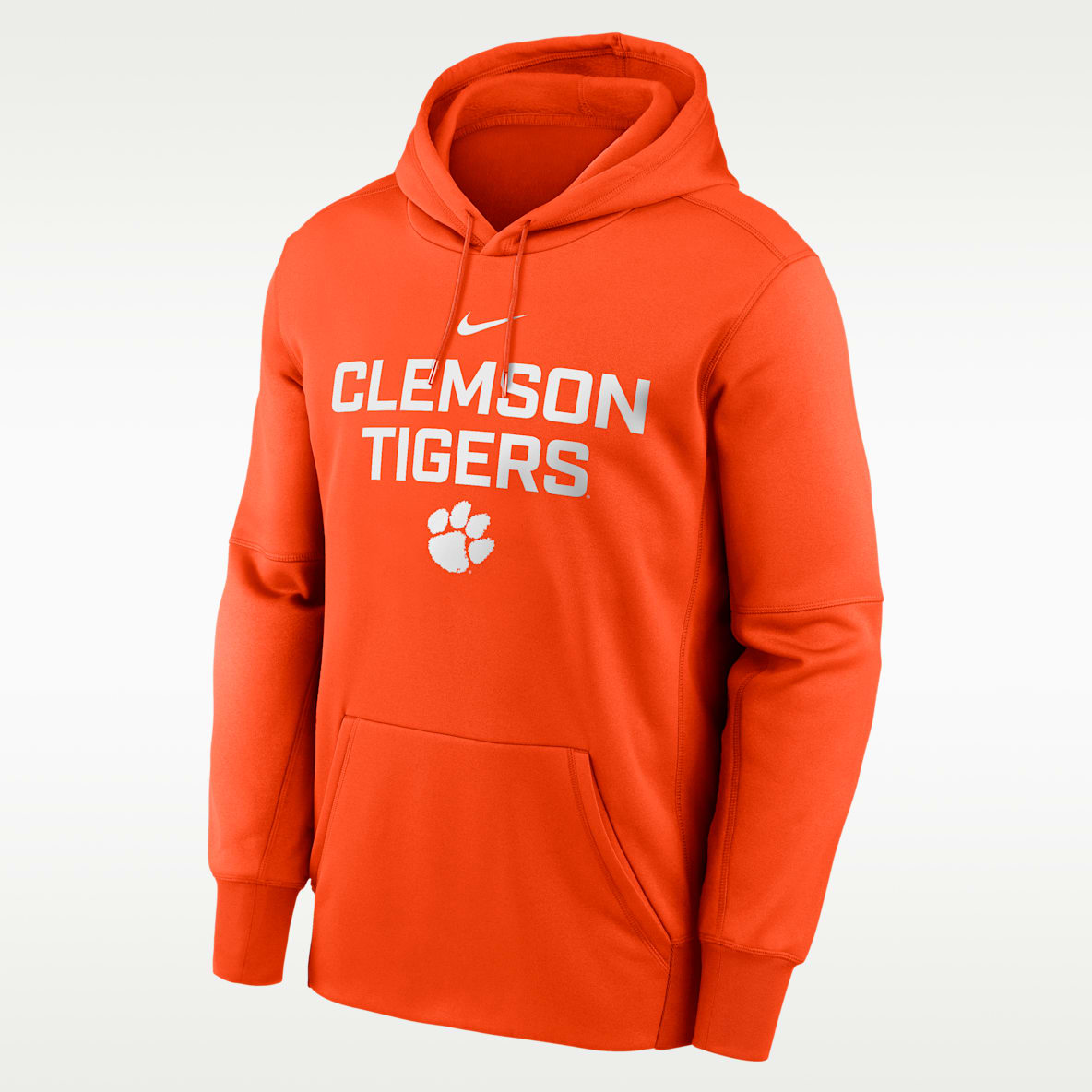 Clemson Team Stacked Men’s Nike Therma College Pullover Hoodie