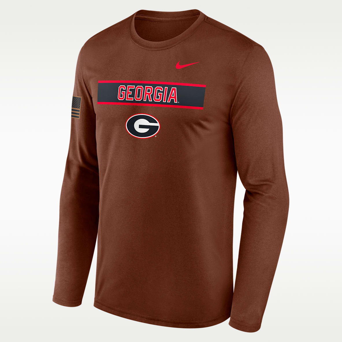 Georgia 2026 Military Appreciation Legend Men's Nike Dri-FIT College Long-Sleeve T-Shirt
