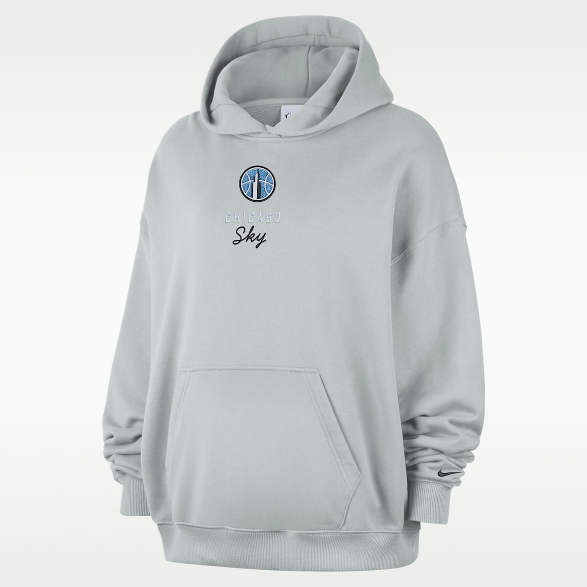 Chicago Sky Women's Nike French Terry Oversized Pullover Hoodie