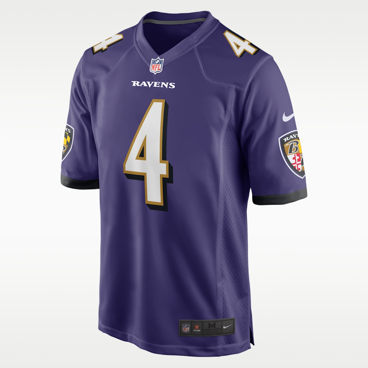 Zay Flowers Baltimore Ravens Jersey de fútbol americano Nike de la NFL Game para hombre