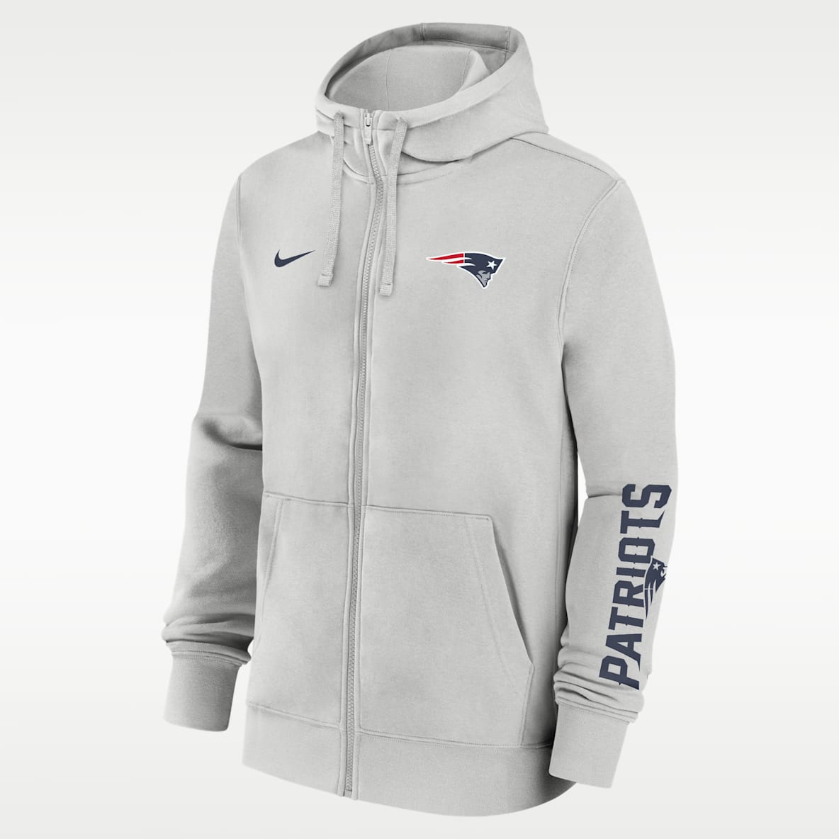 New England Patriots Club Men's Nike NFL Full-Zip Hoodie