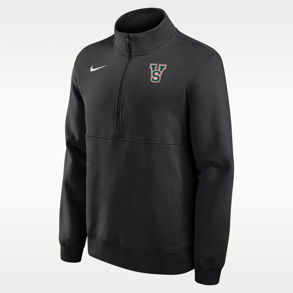 Mississippi Valley State University Delta Devil Club Sudadera universitaria Nike de tejido Fleece de medio cierre para hombre