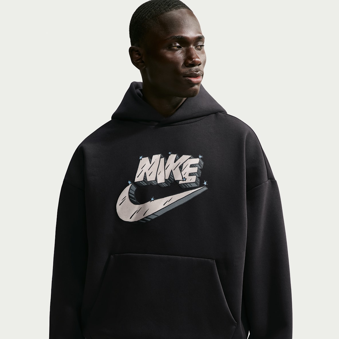 Nike Standard Issue Sudadera con gorro de básquetbol sin cierre cepillada para hombre