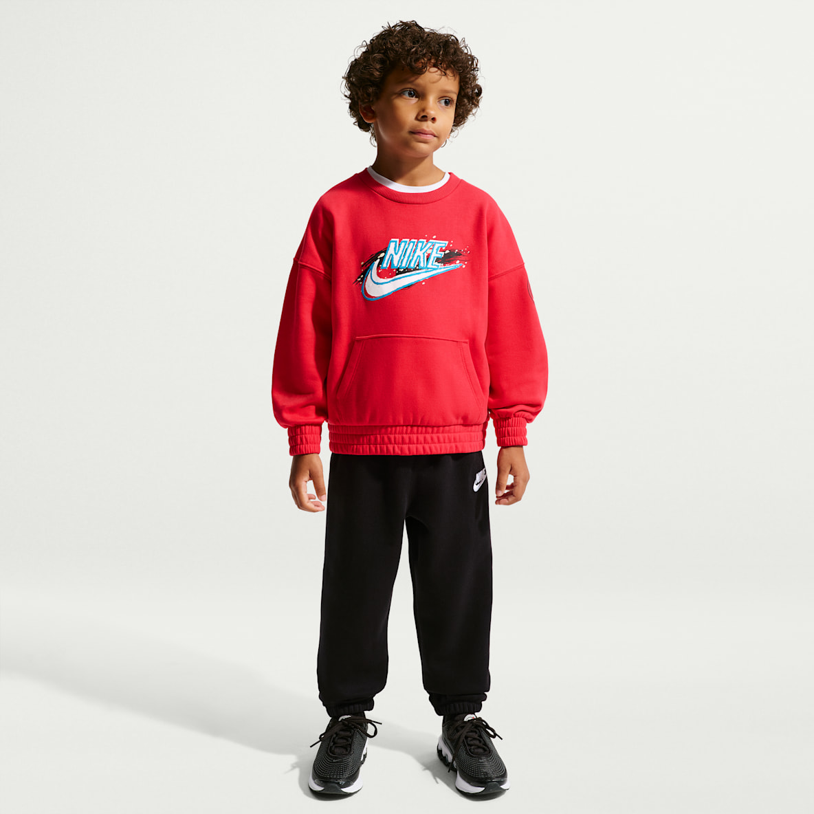 Nike Sportswear Little Kids' Snow Motion Fleece Crew 2-Piece Set