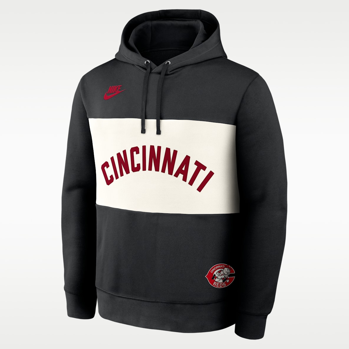 Cincinnati Reds Cooperstown Legacy Men's Nike MLB Pullover Hoodie