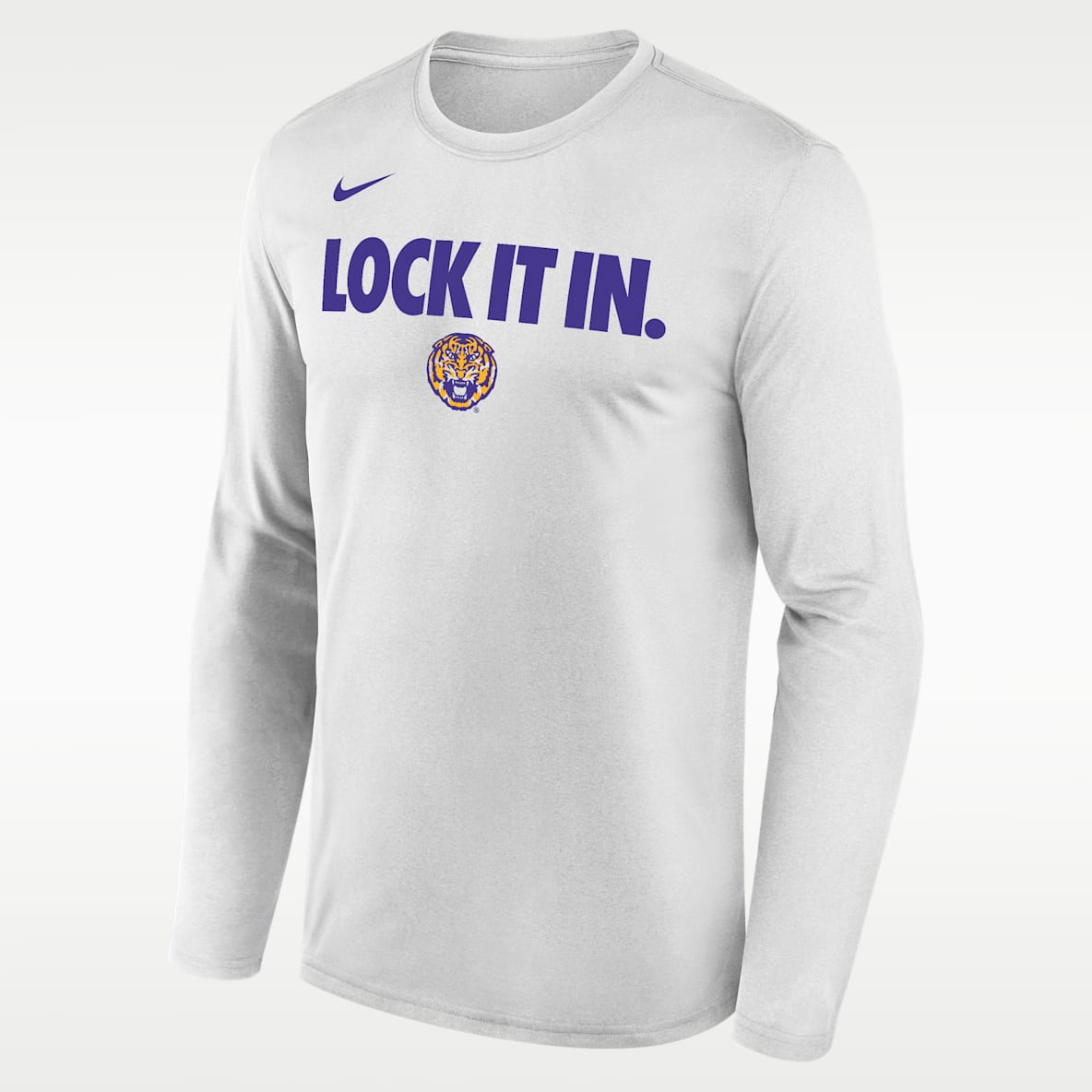 LSU 2026 On-Court Bench Men's Nike Dri-FIT College Long-Sleeve T-Shirt