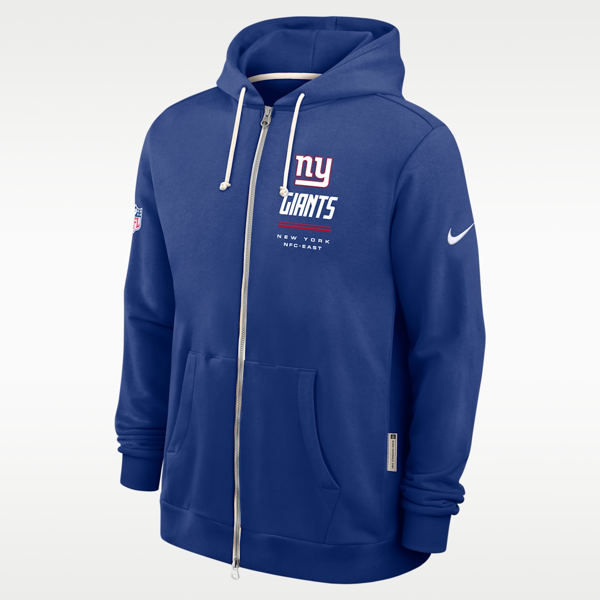 New York Giants Sideline Standard Issue Men's Nike Dri-FIT NFL Full-Zip Hoodie