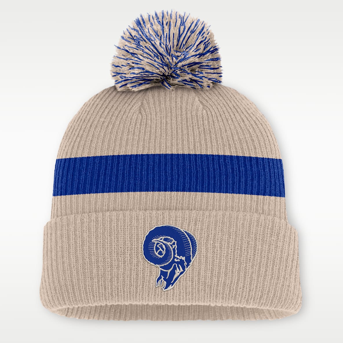 Los Angeles Rams Rewind Peak Men's Nike NFL Cuffed Pom Beanie
