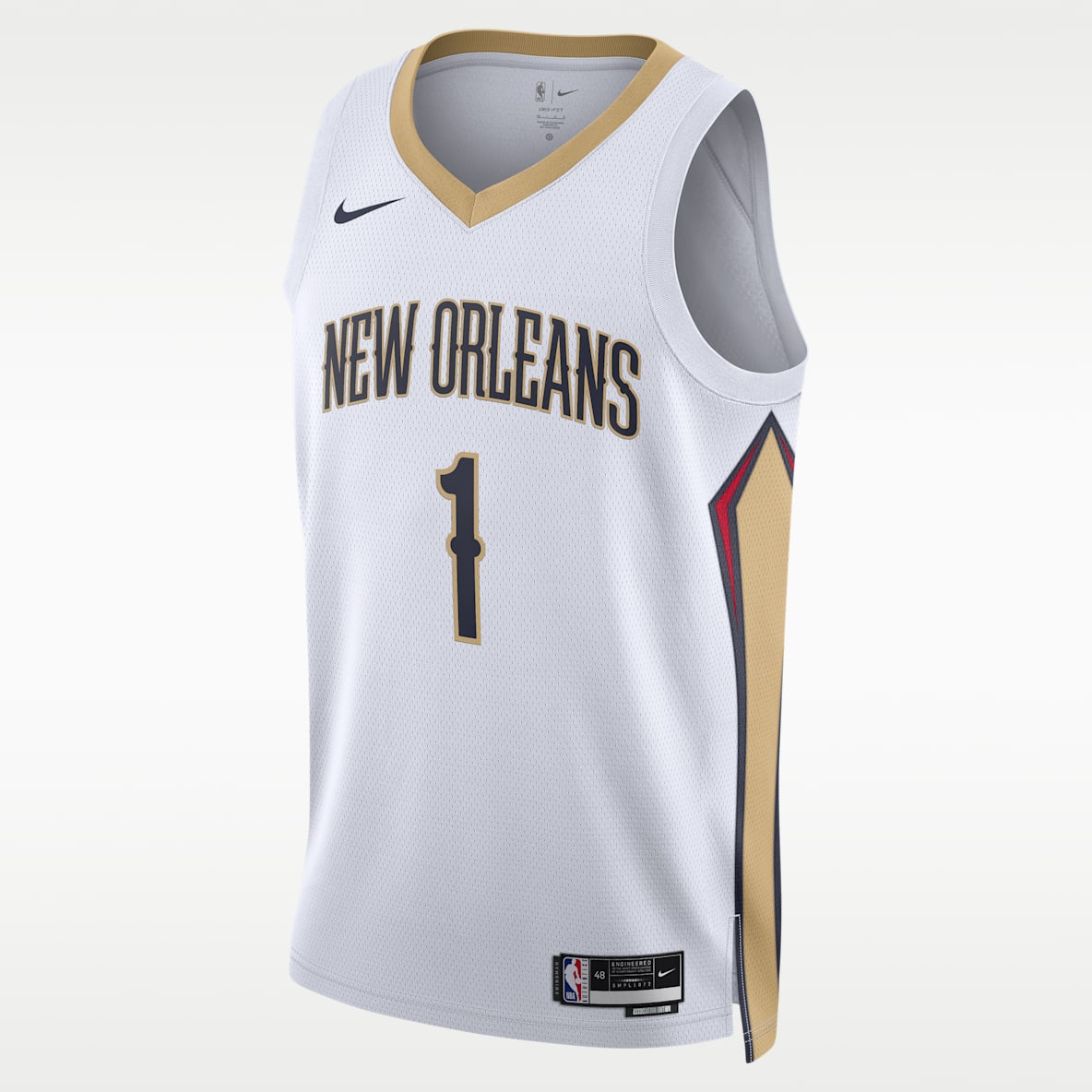 New Orleans Pelicans Association Edition Men's Nike Dri-FIT NBA Swingman Jersey
