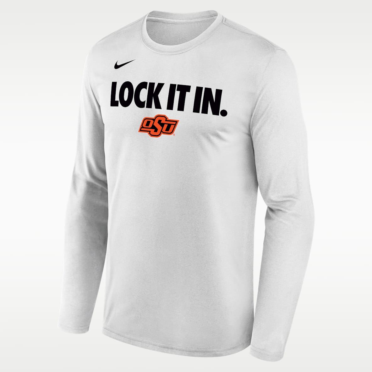 Oklahoma State 2026 On-Court Bench Men's Nike Dri-FIT College Long-Sleeve T-Shirt