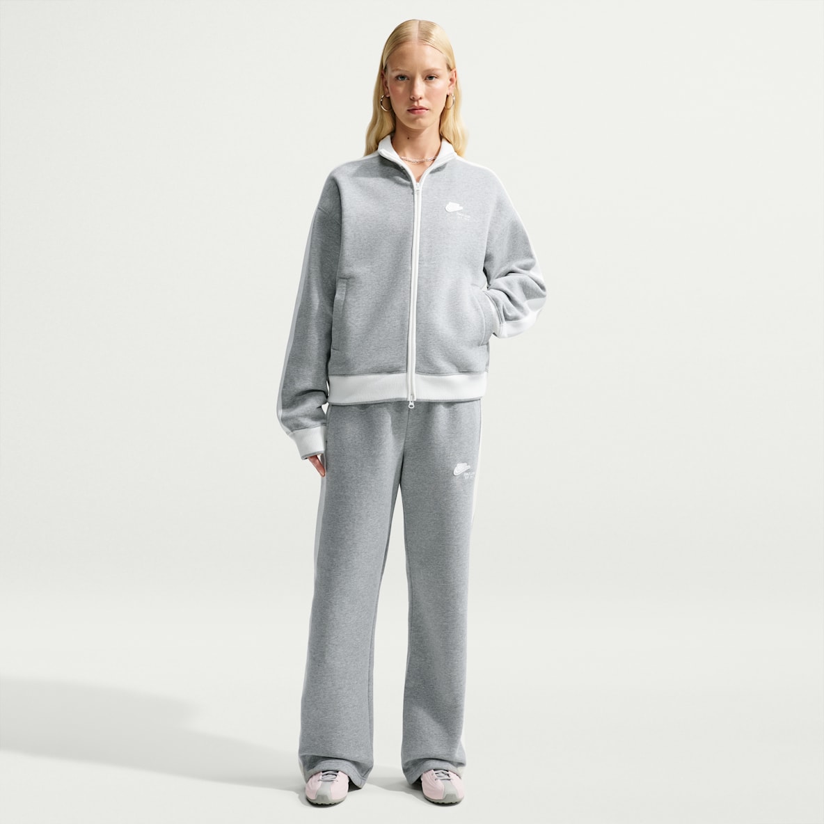 Nike Studio Fleece Medium Weight Women's Mid-Rise Tracksuit Bottoms