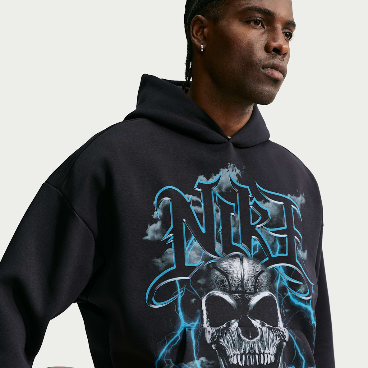 Nike Standard Issue Men's Brushed Pullover Basketball Hoodie