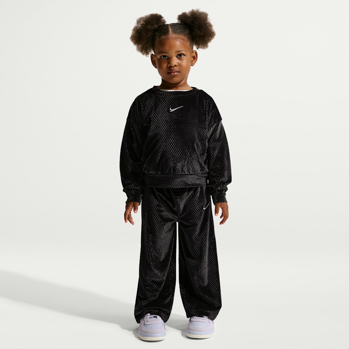 Nike Toddler Swoosh Sparkle 2-Piece Velvet Pants Set
