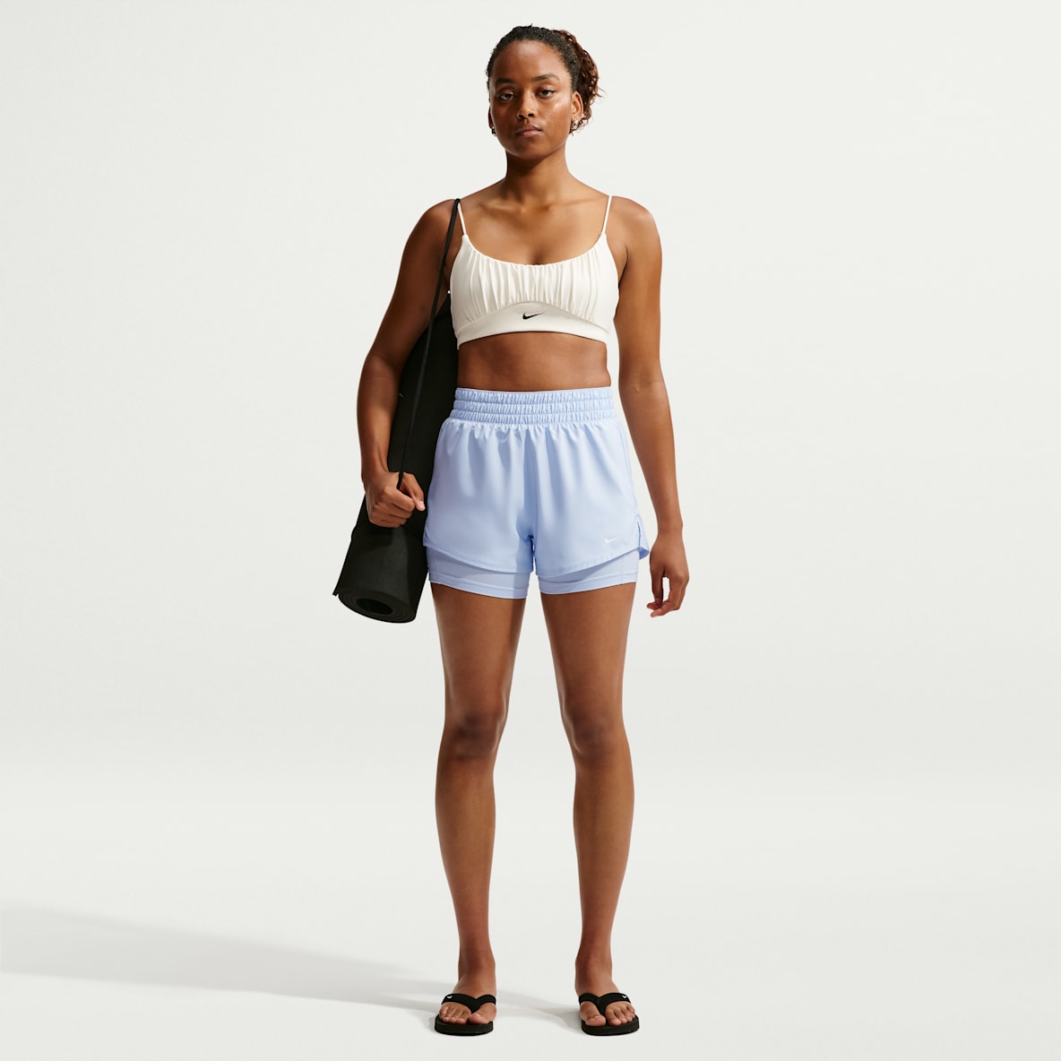 Nike One Shorts Dri-FIT 2-in-1 a vita alta 8 cm – Donna