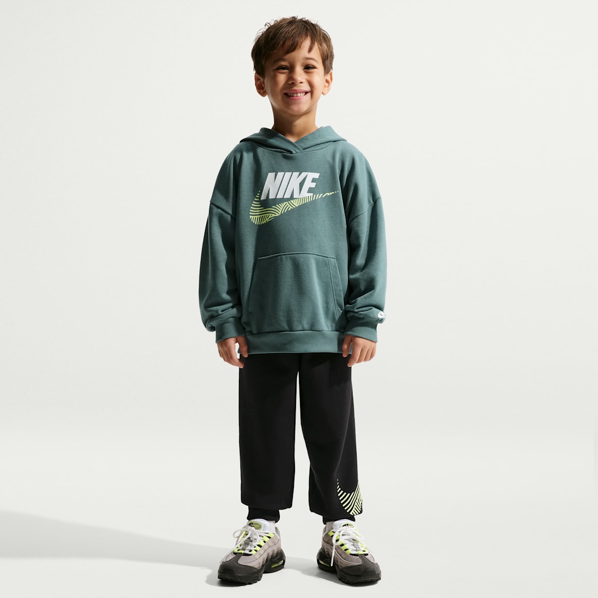 Nike Sportswear In The Zone Little Kids' 2-Piece Oversized French Terry Pullover Set