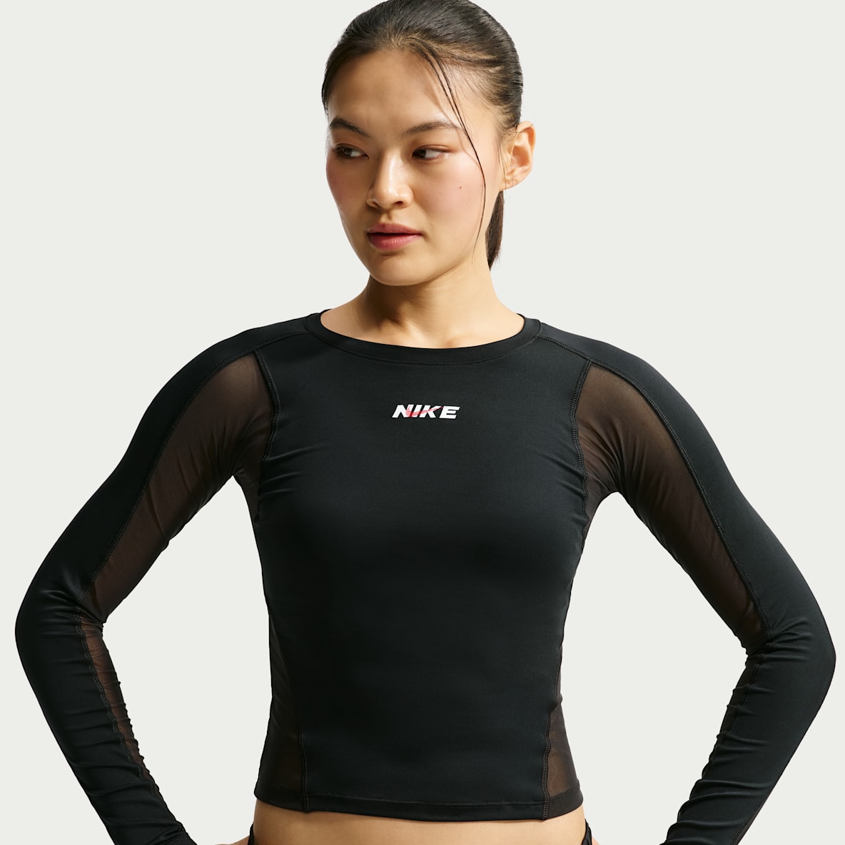 나이키 원 여성 드라이 핏 긴팔 탑