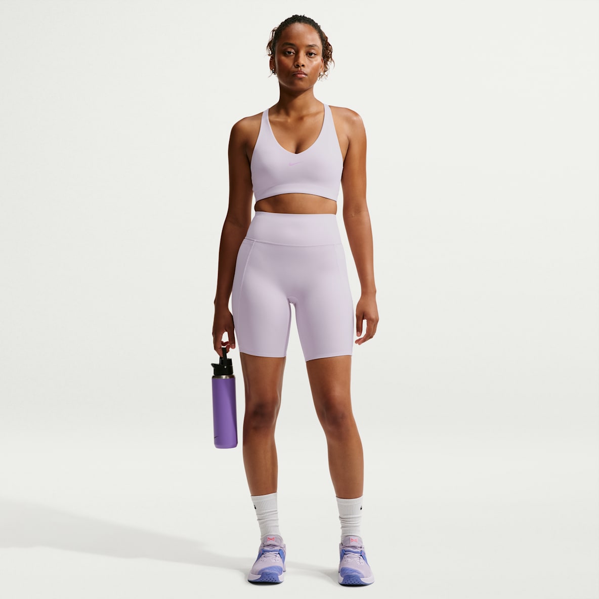Nike Universa Women's High-Waisted 8" Biker Shorts with No Front Seam
